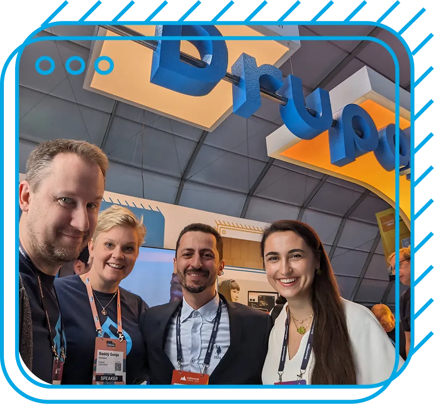 Drupal Certified Partners attend an event
