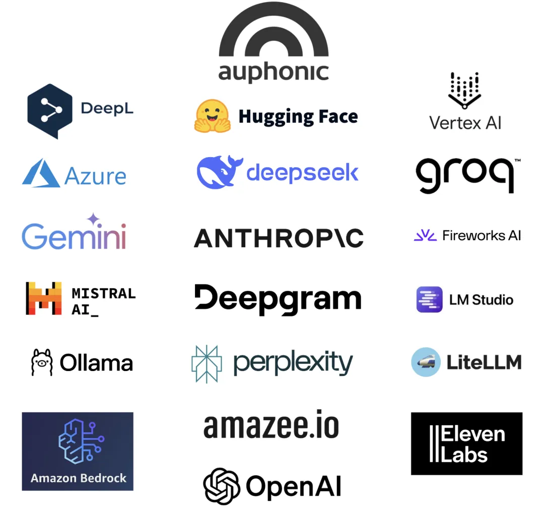 22 AI providers