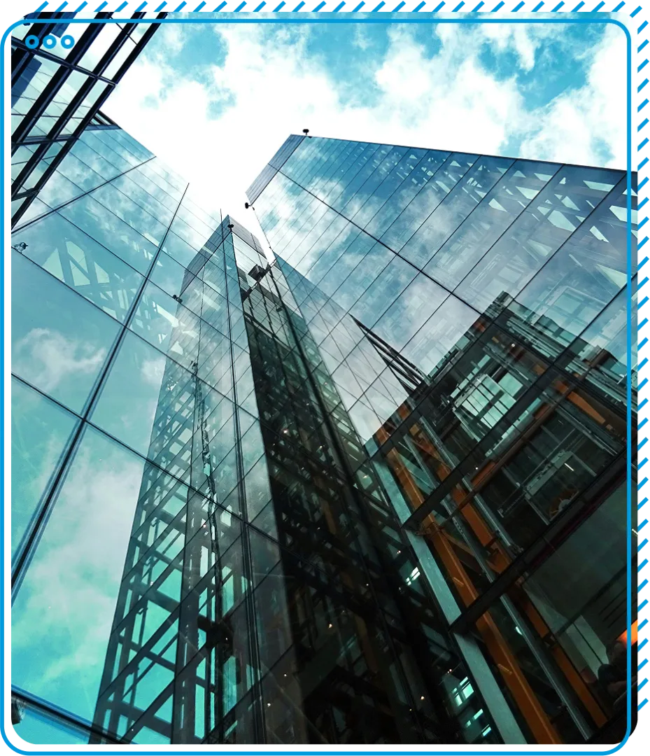 skyscraper building going into the sky