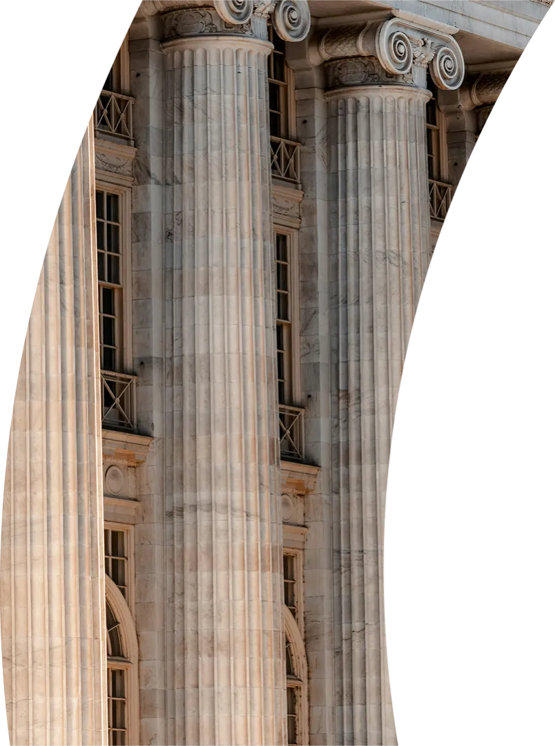 columns on a public building
