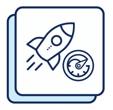 a rocket and a clock