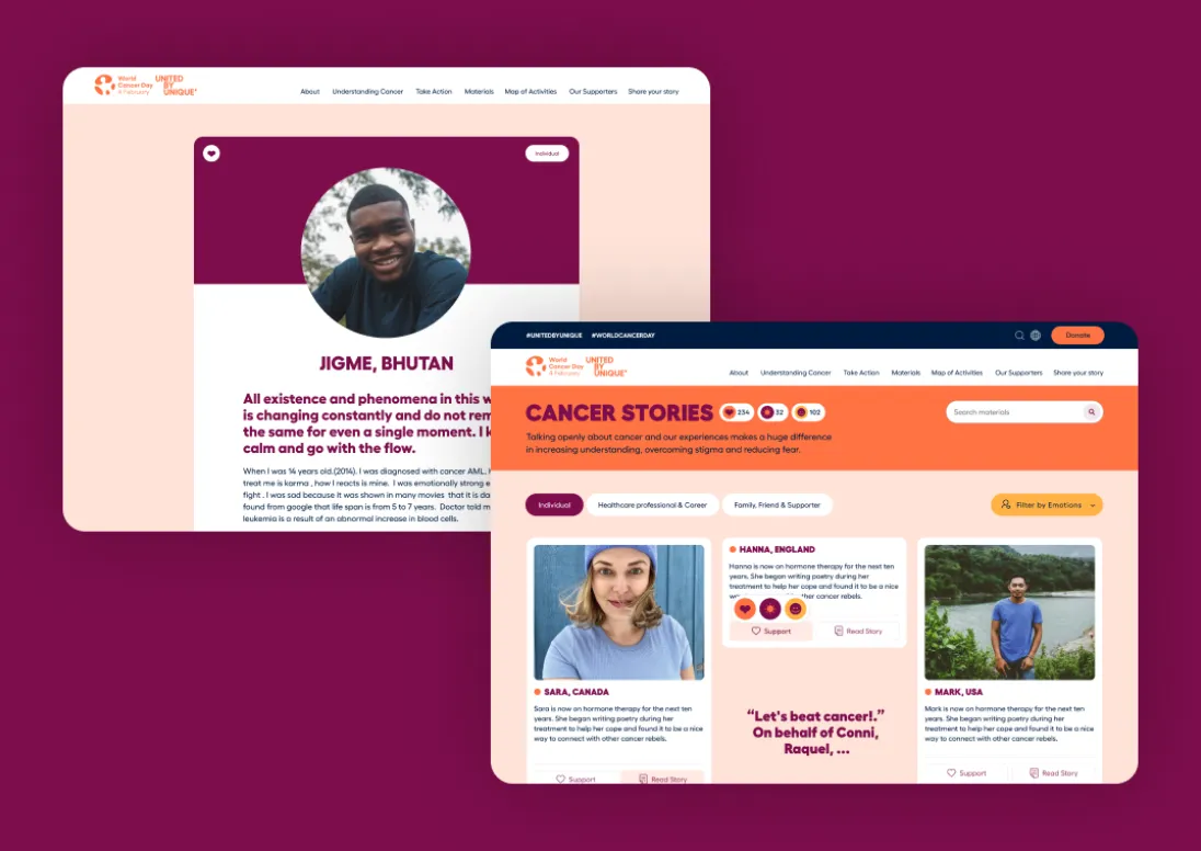 World cancer day site