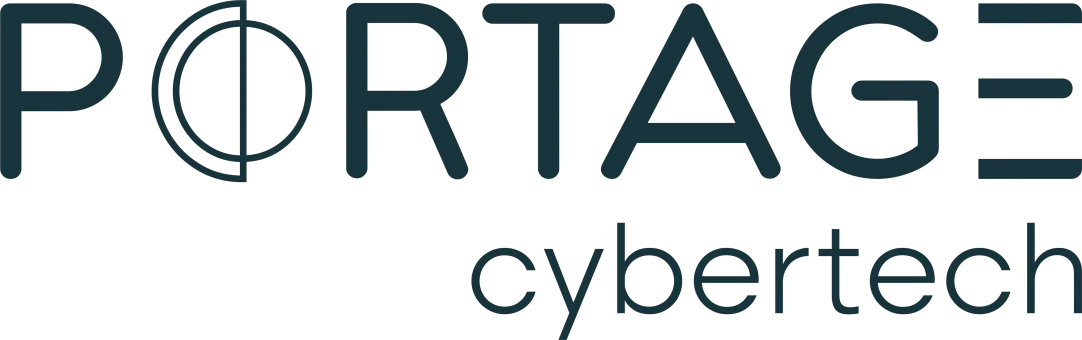 Portage CyberTech horizontal logo. 