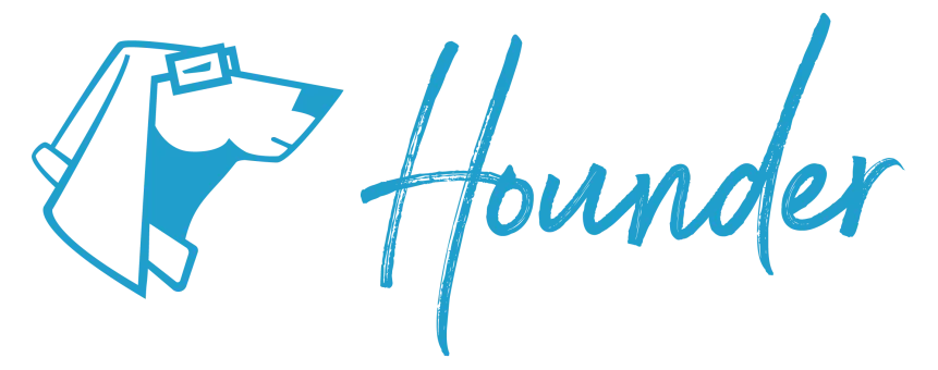 Hounder logo of dog