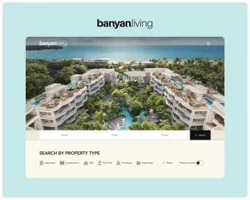 Banyan Living Hospitality Platform created by QED42