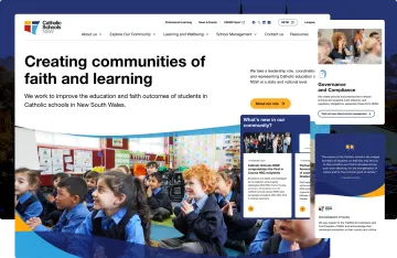 Catholic Schools NSW website homepage