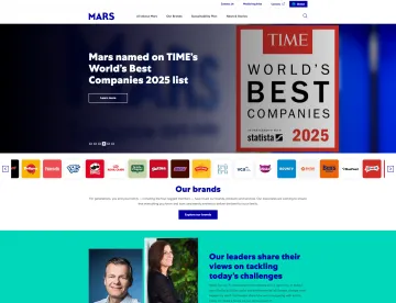 Mars.com homepage