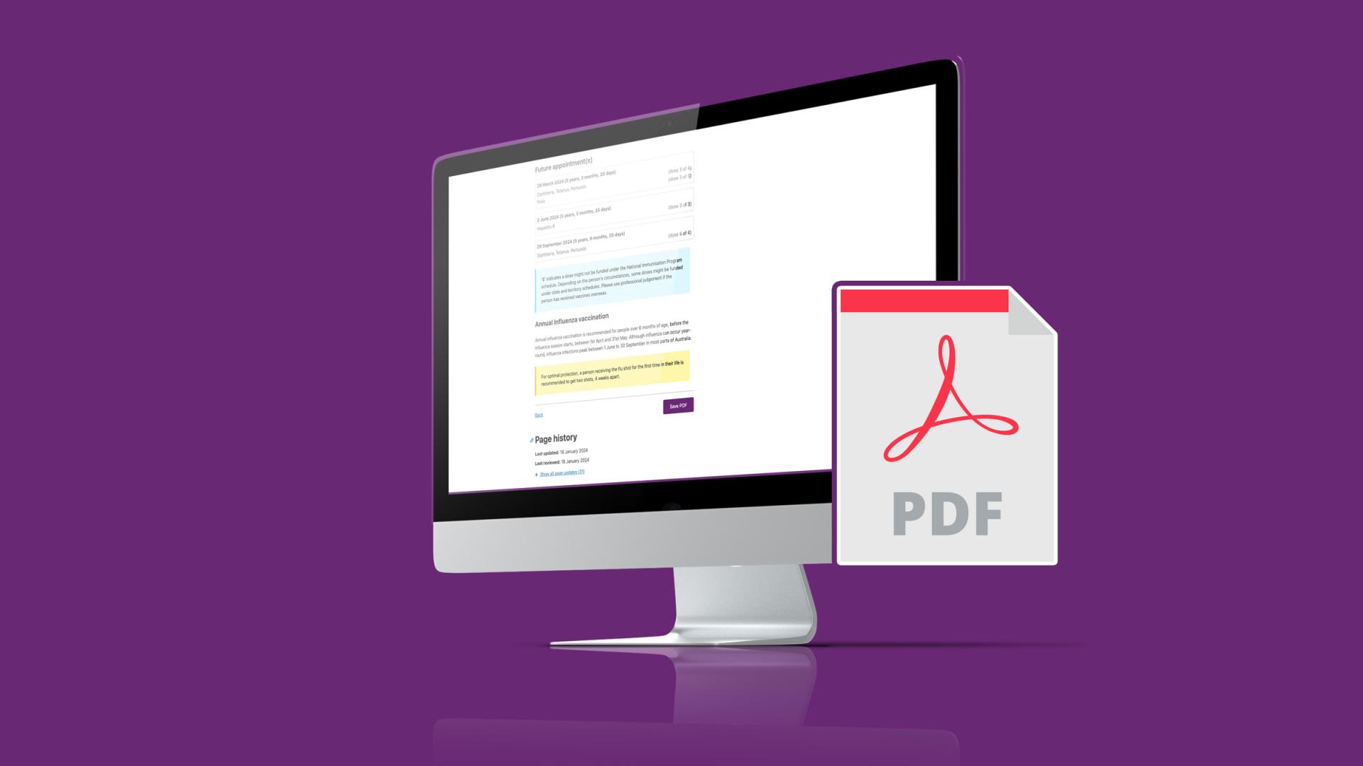 AIH calculator PDF generation