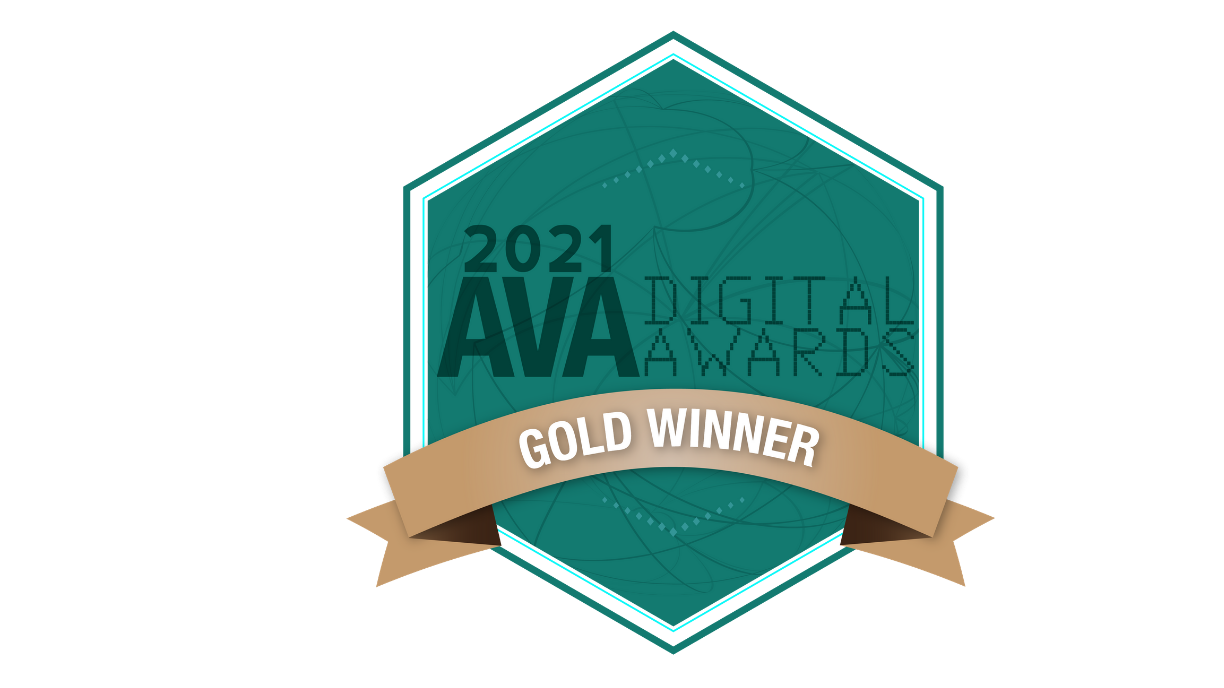 AVA Digital Award gold badge