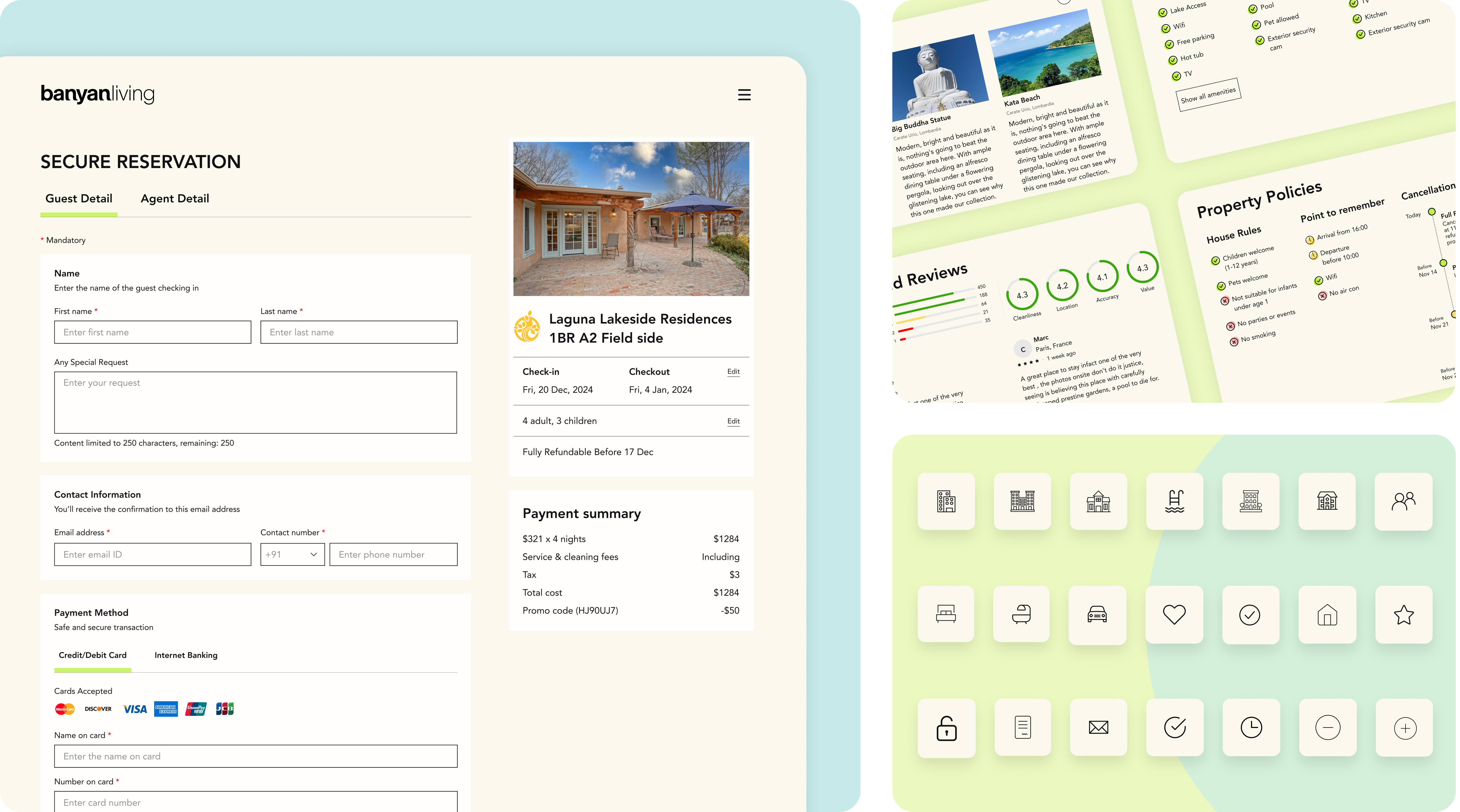 Banyan Living Hospitality Platform created by QED42