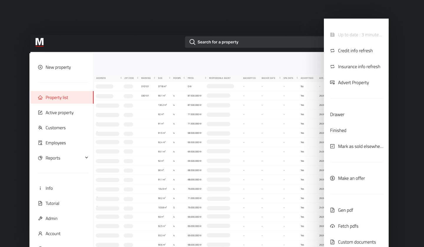 Screenshot showing Hoemmaker property lists