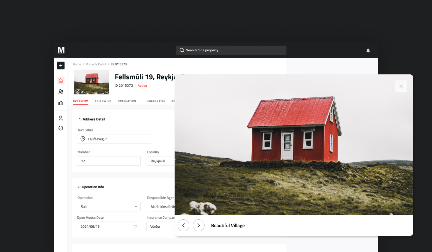 Property details listed in the Homemaker system