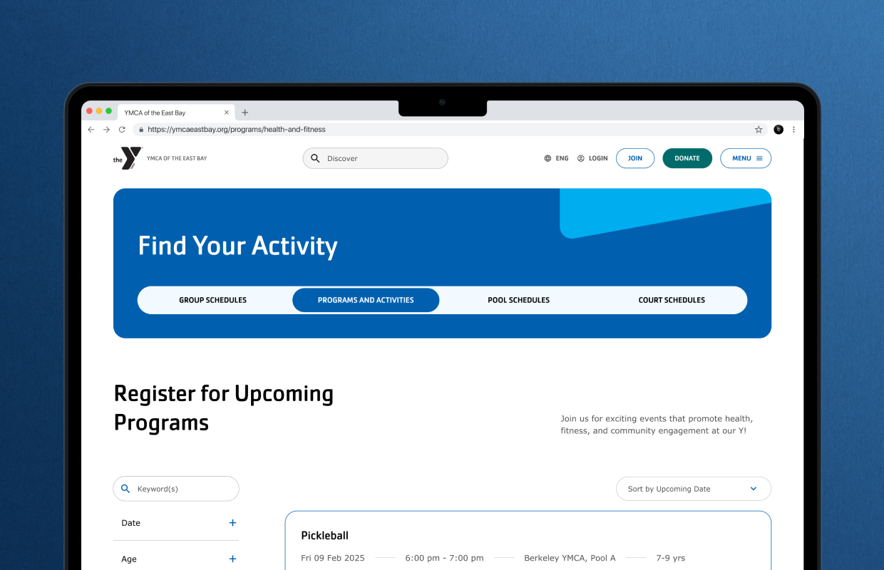 YMCA of the East Bay Program Finder