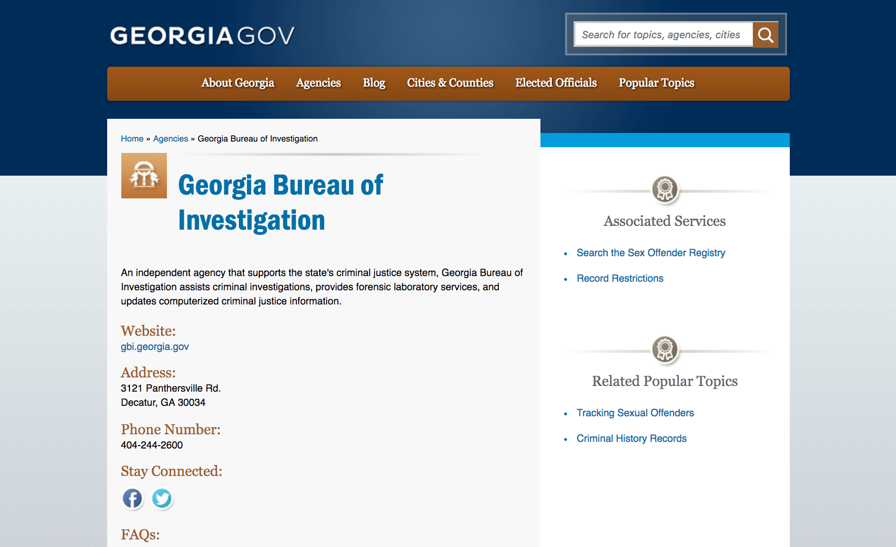 Georgia Bureau of Investigation