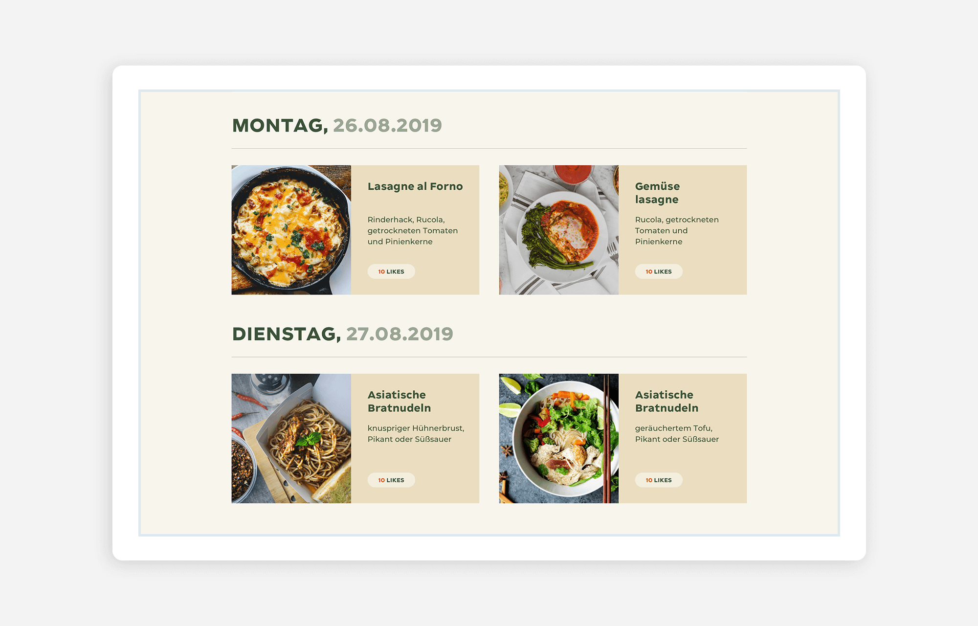 Screenshot from the social intranet