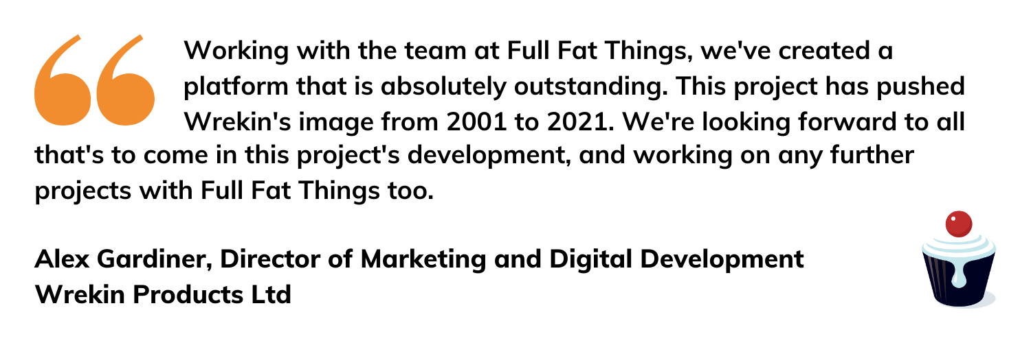 Wrekin testimonial from Alex Gardiner