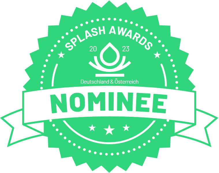 Badge Splash Awards Nominee Germany & Austria 2023