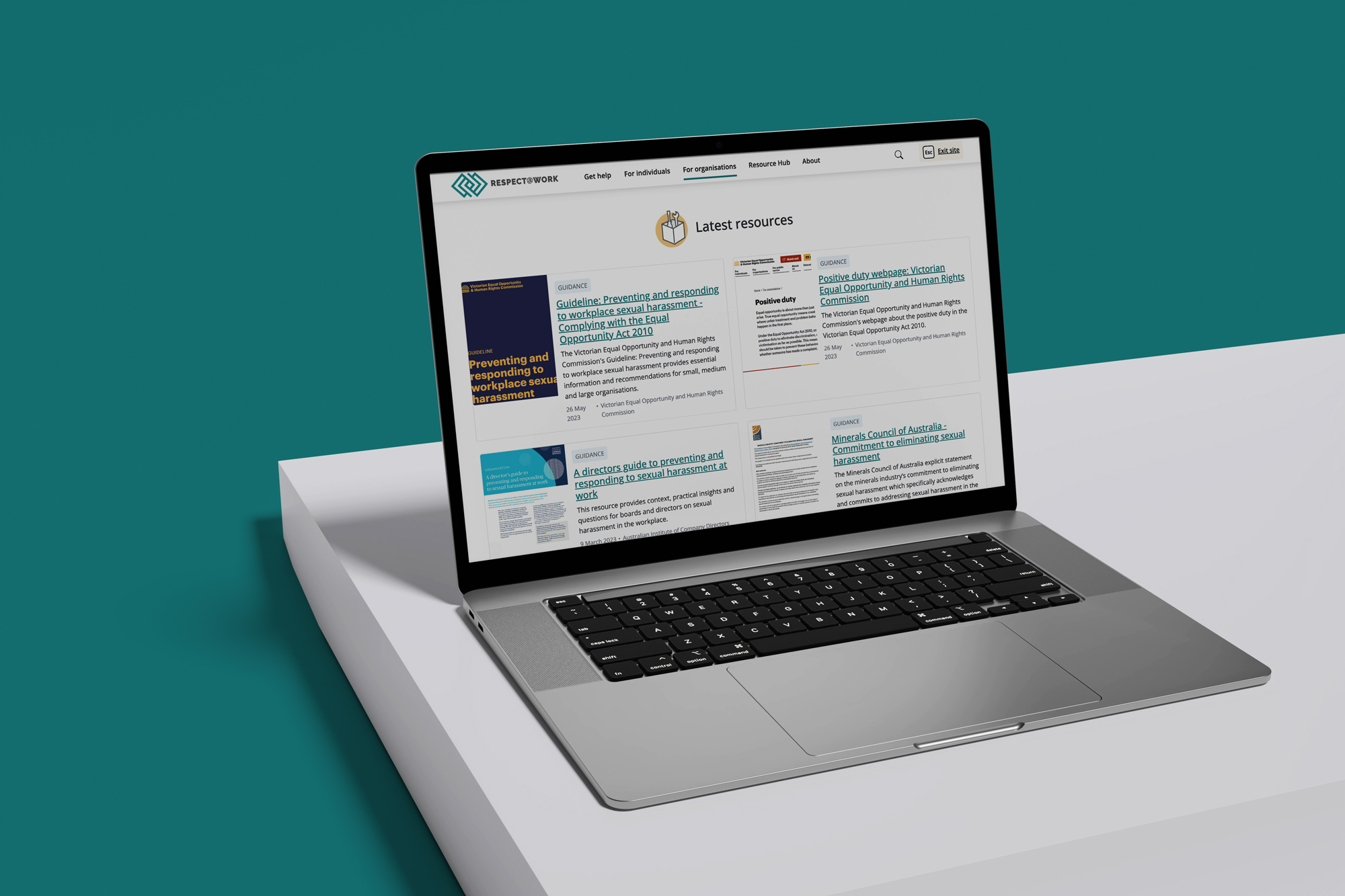 Respect@Work personalised content