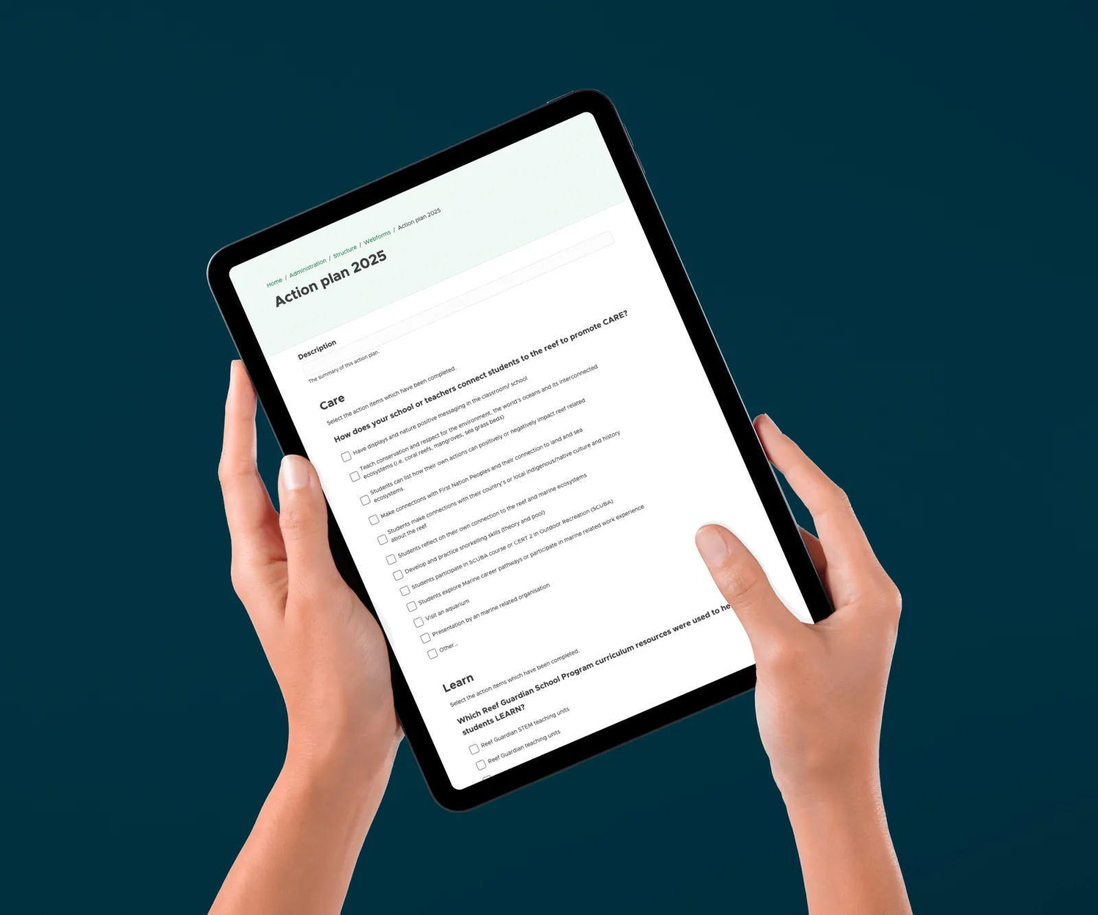 Webform Action Plans