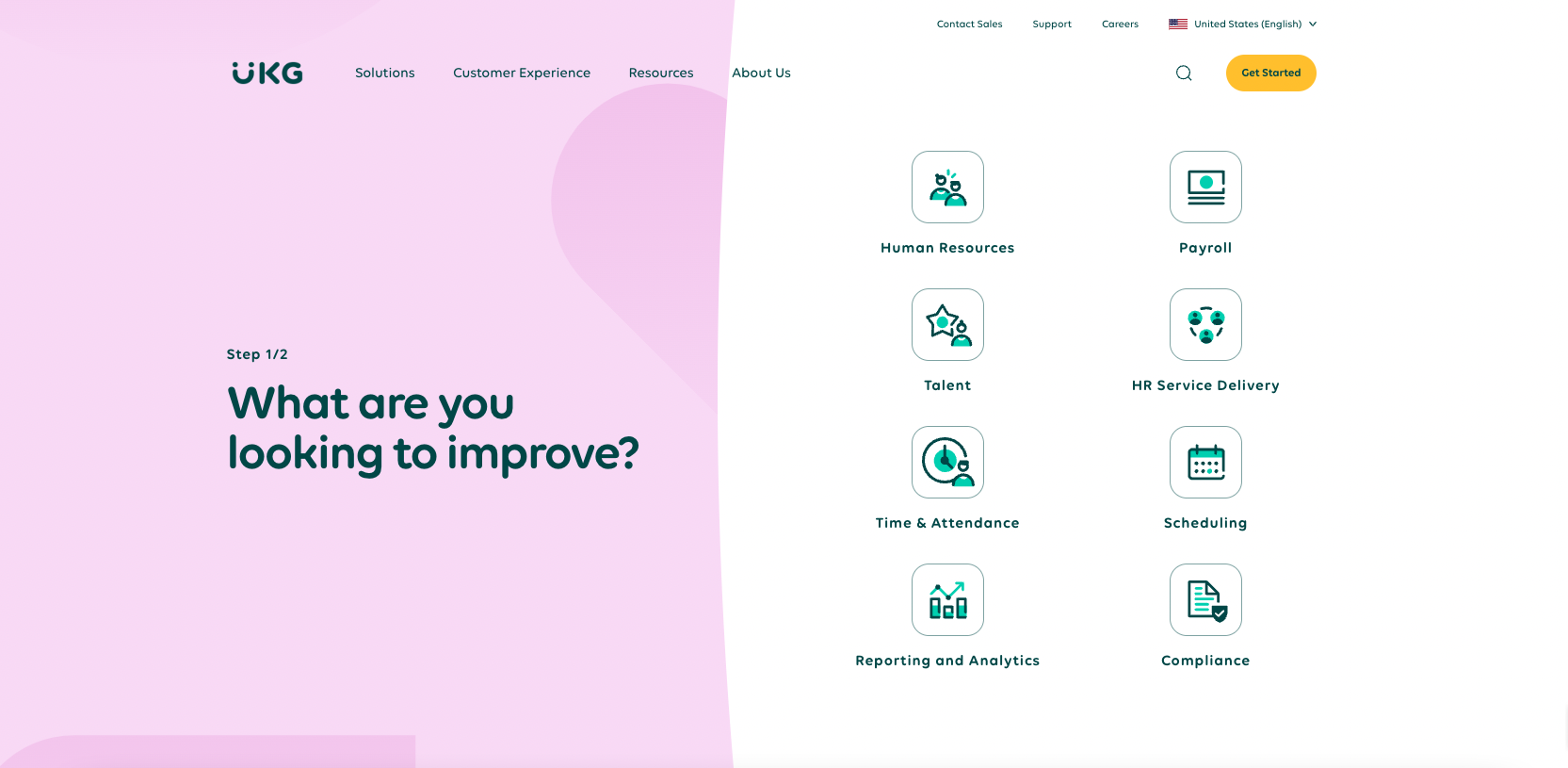 UKG Solution Finder Tool