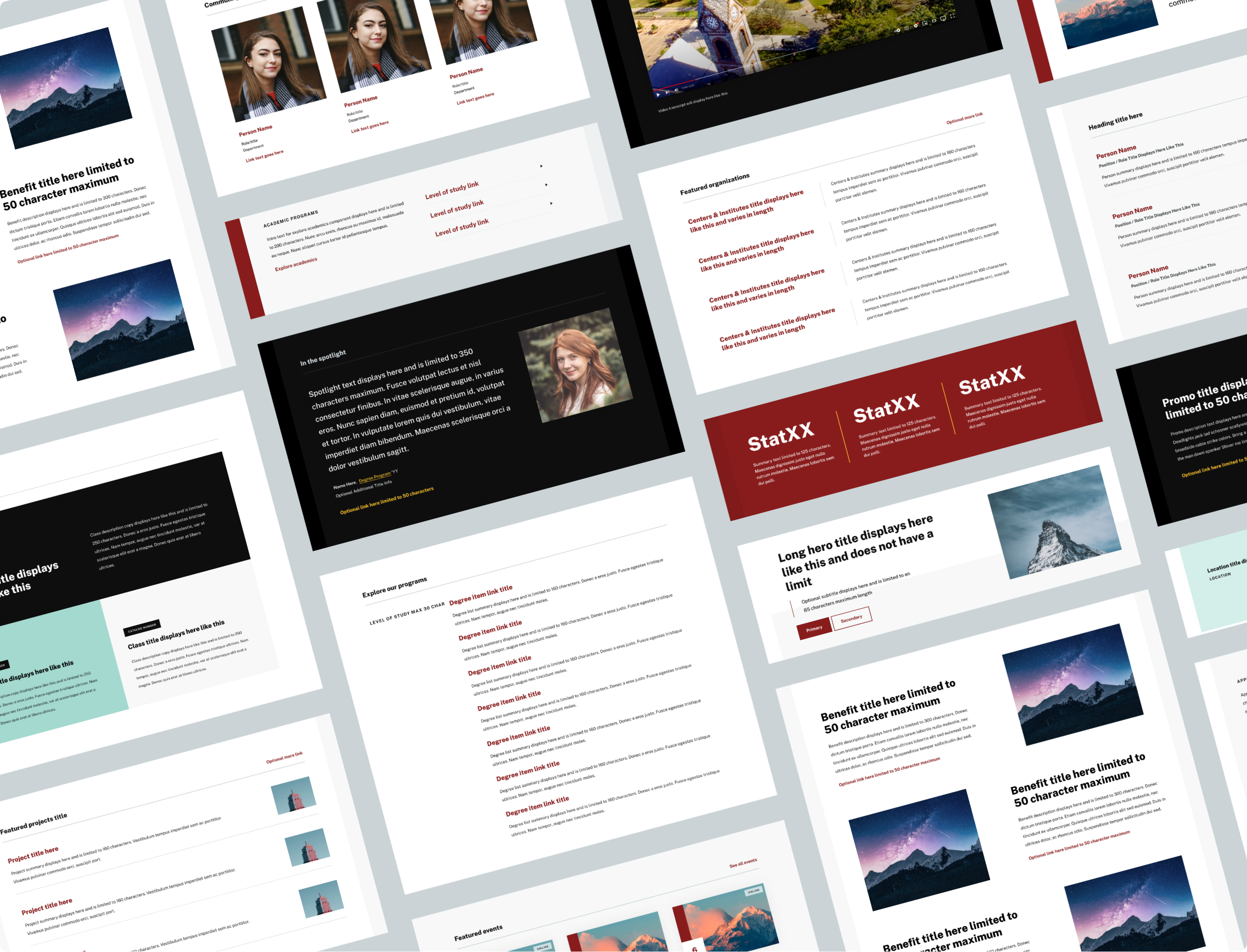 Component library for the UMass Amherst design system