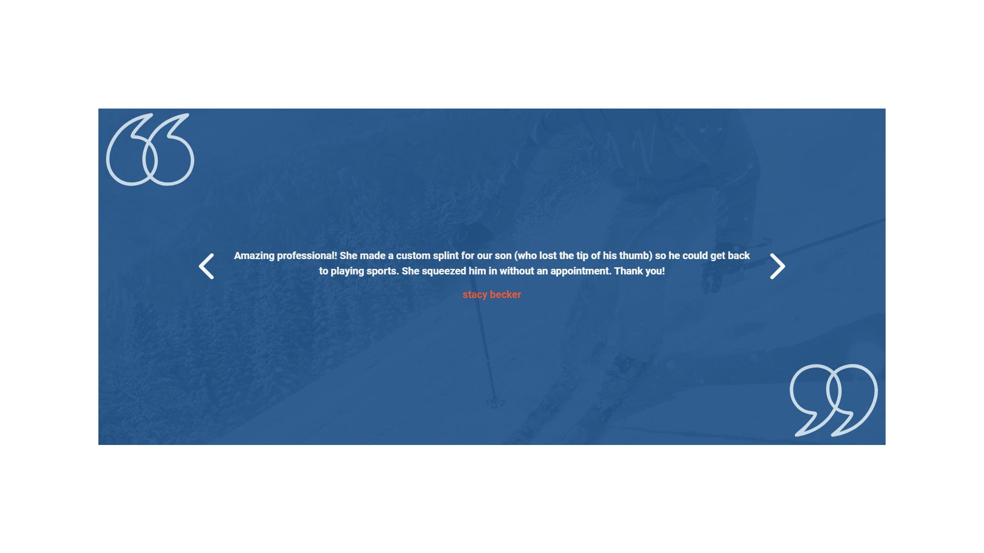 Testimonial Slider