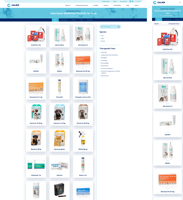 Products portfolio