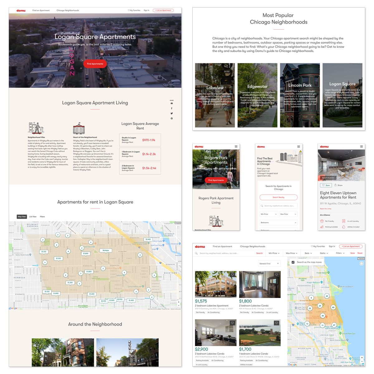 Domu redesign interior pages