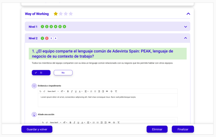 Frontend - evalutation zoom - design