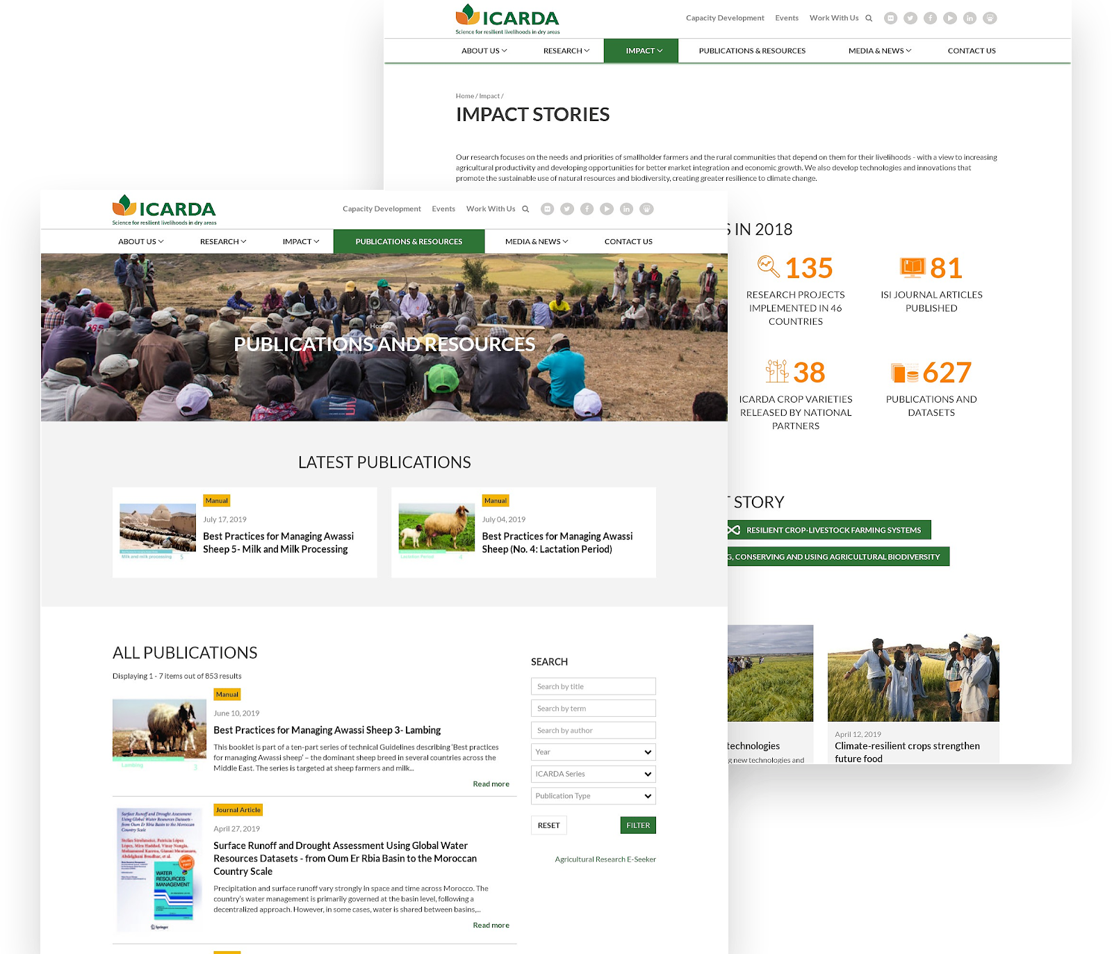 ICARDA D8 New Website