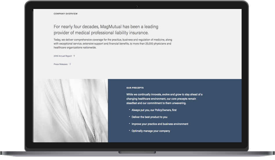 MagMutual.com about us page