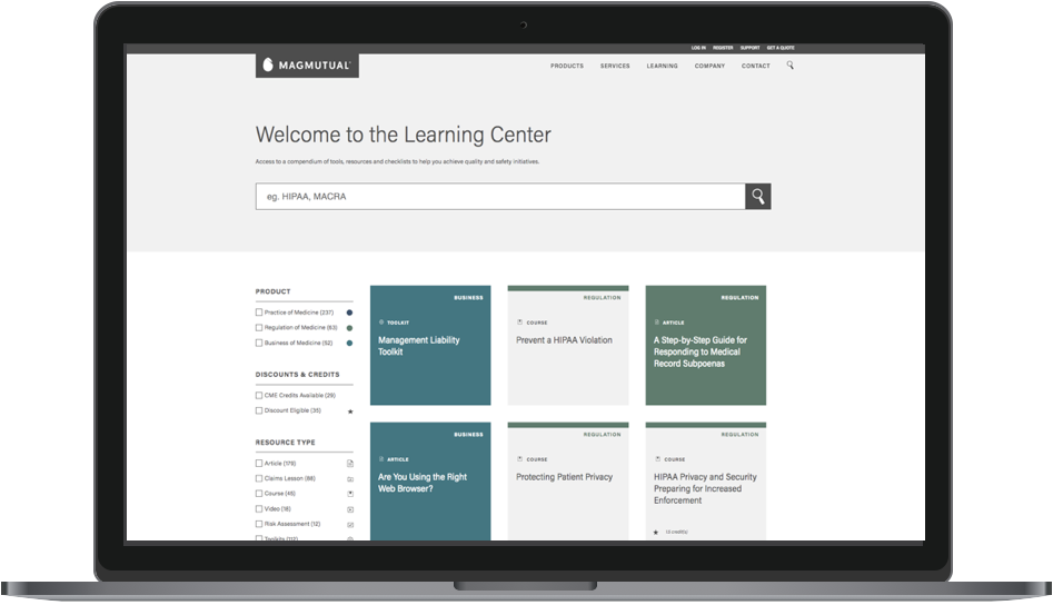 MagMutual learning center