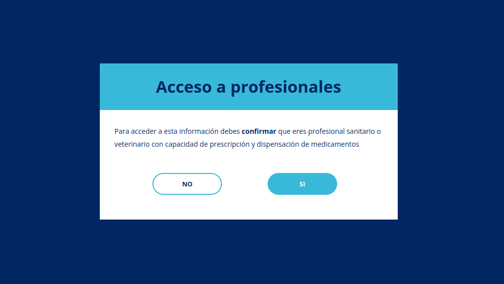Professional modal